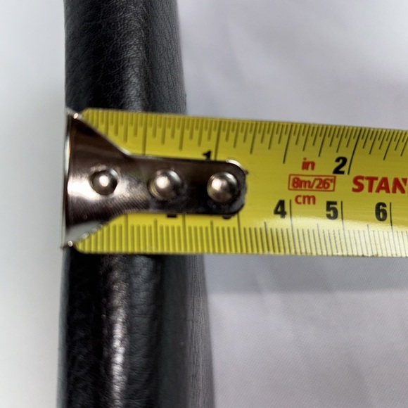 Michael Kors Rose Gold Plate Black Pebbled Leather Continental Wallet - Picture 9 of 9